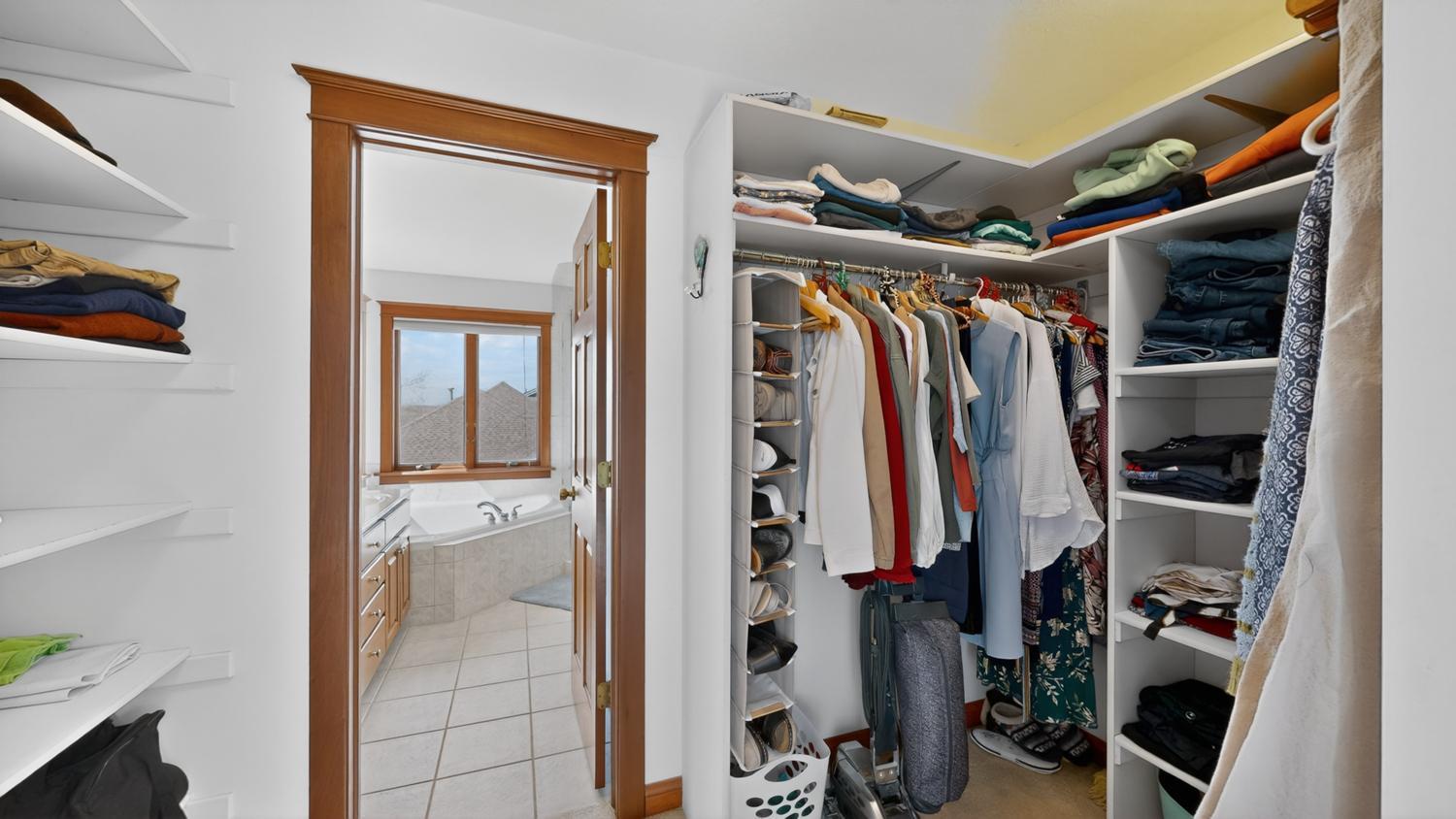 Primary walk-in closet