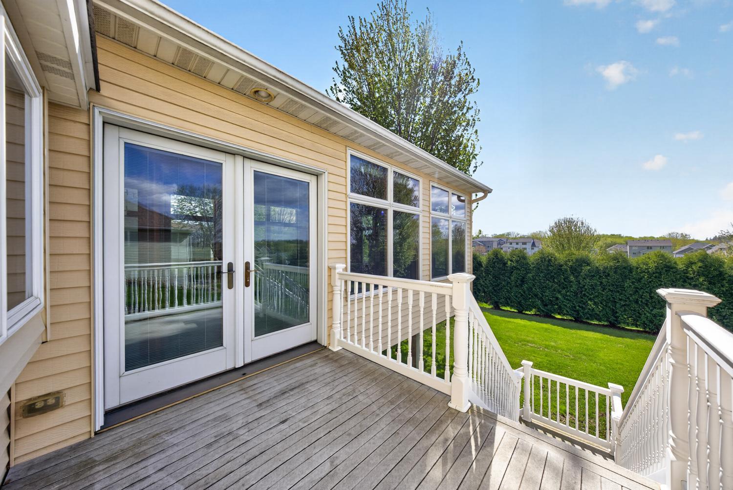 Door from sunroom