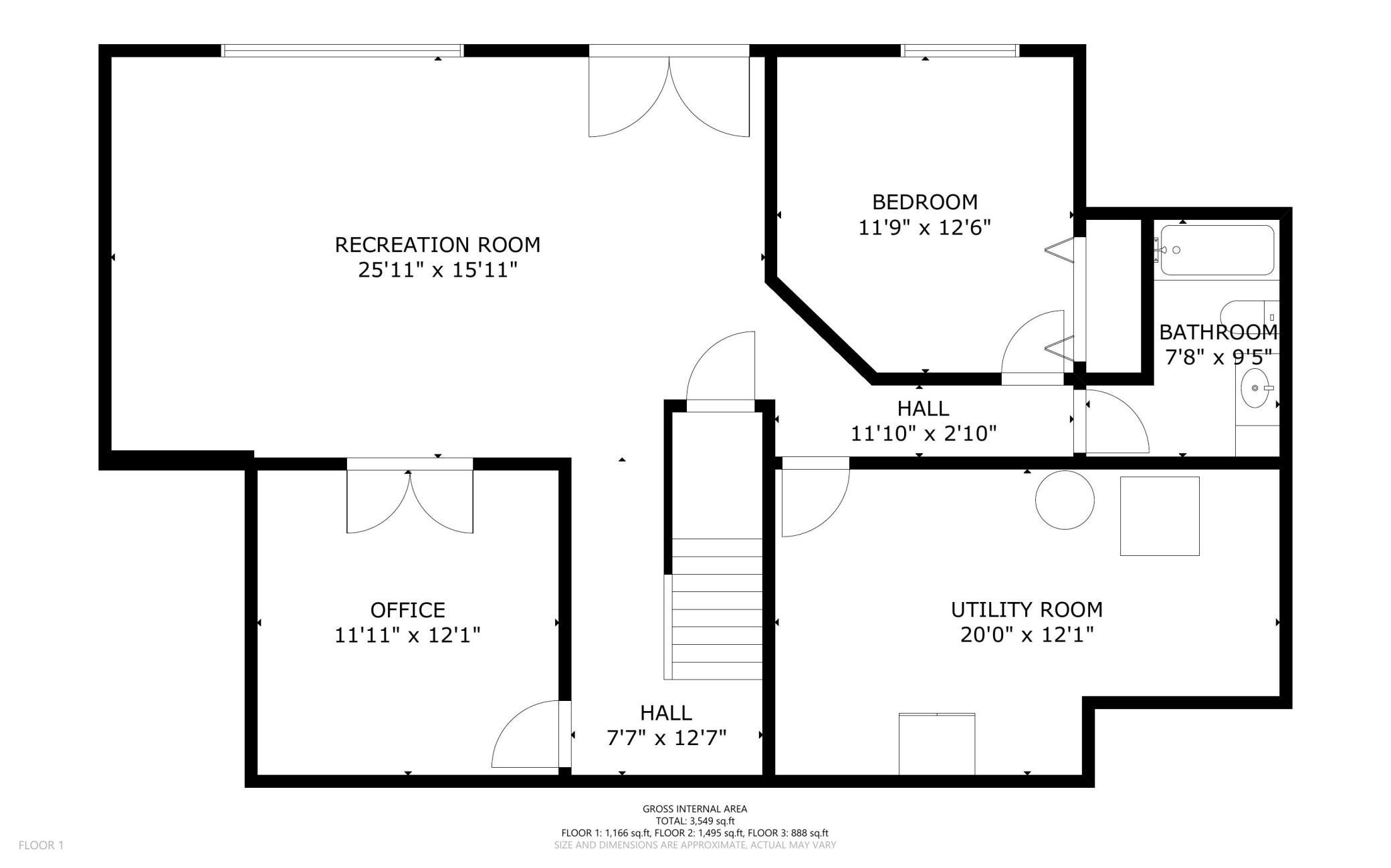 Floor plan lower level