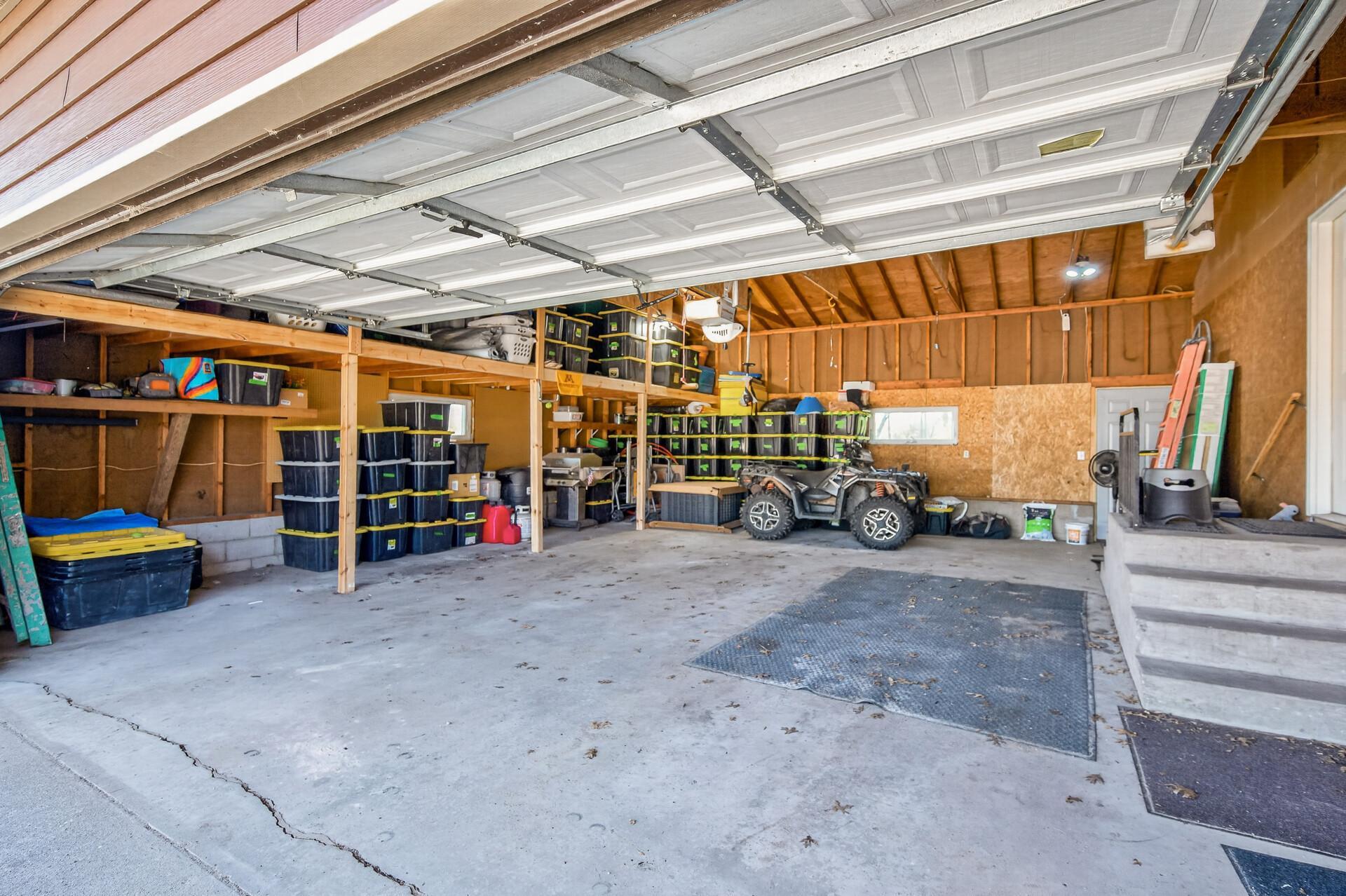 Lots of storage space in your two car attached garage!