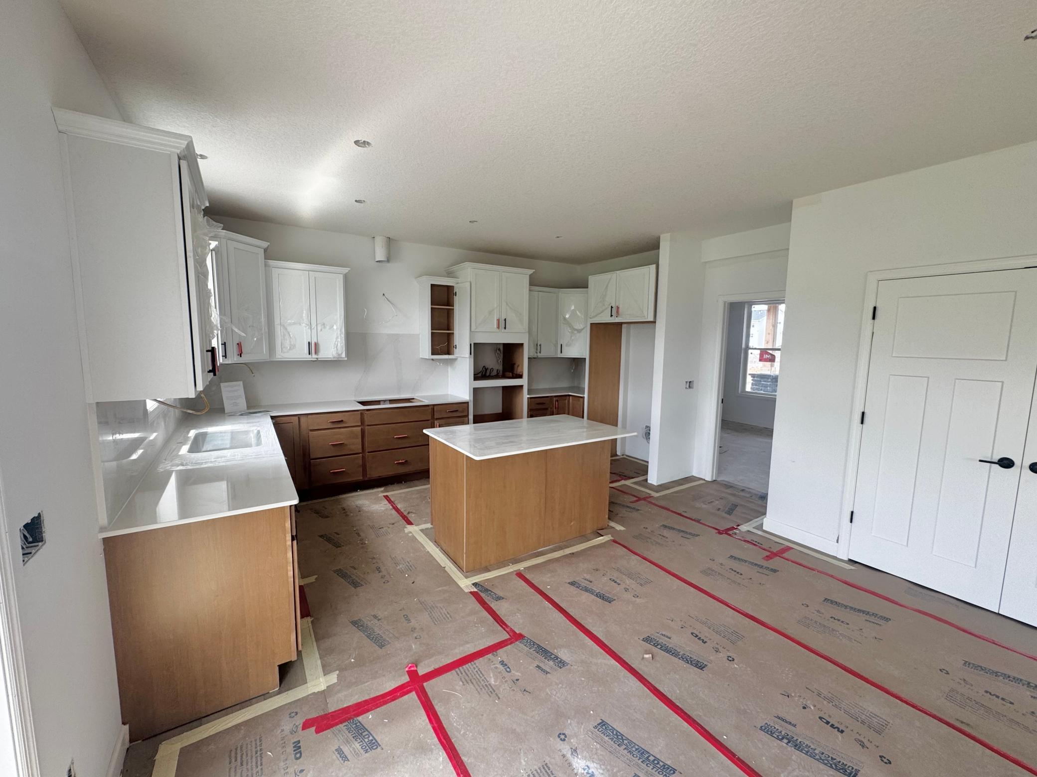 (Photo is of the actual home in progress.)
