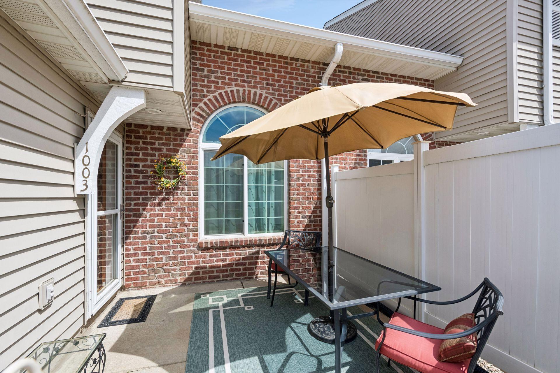 Enjoy the peaceful and quiet private patio