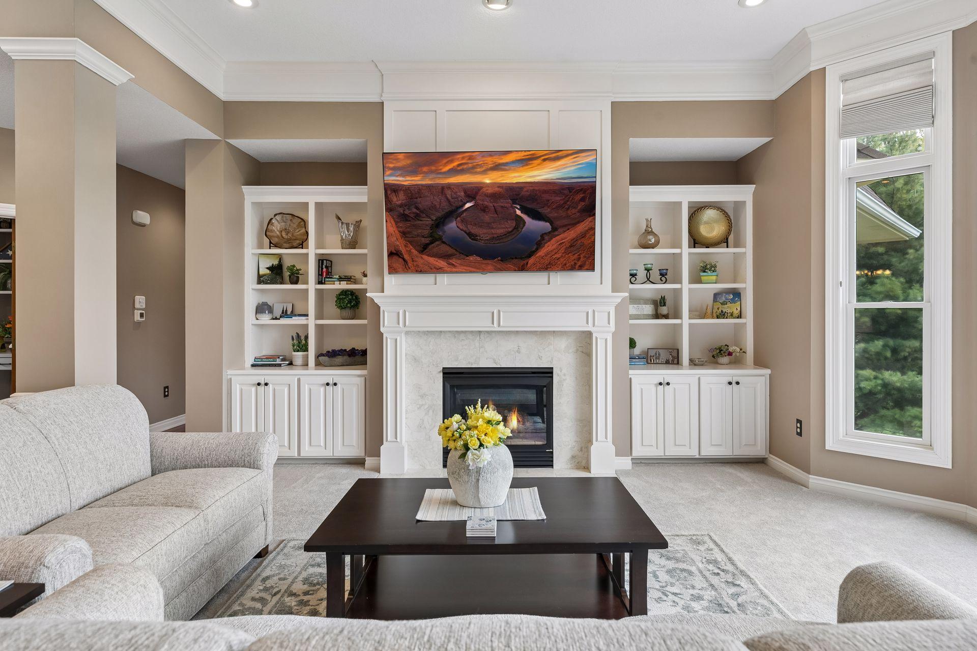 Cozy elegance with timeless built-in charm