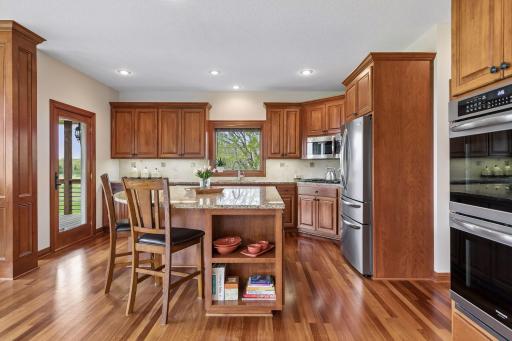 Warm wood finishes and stunning natural light