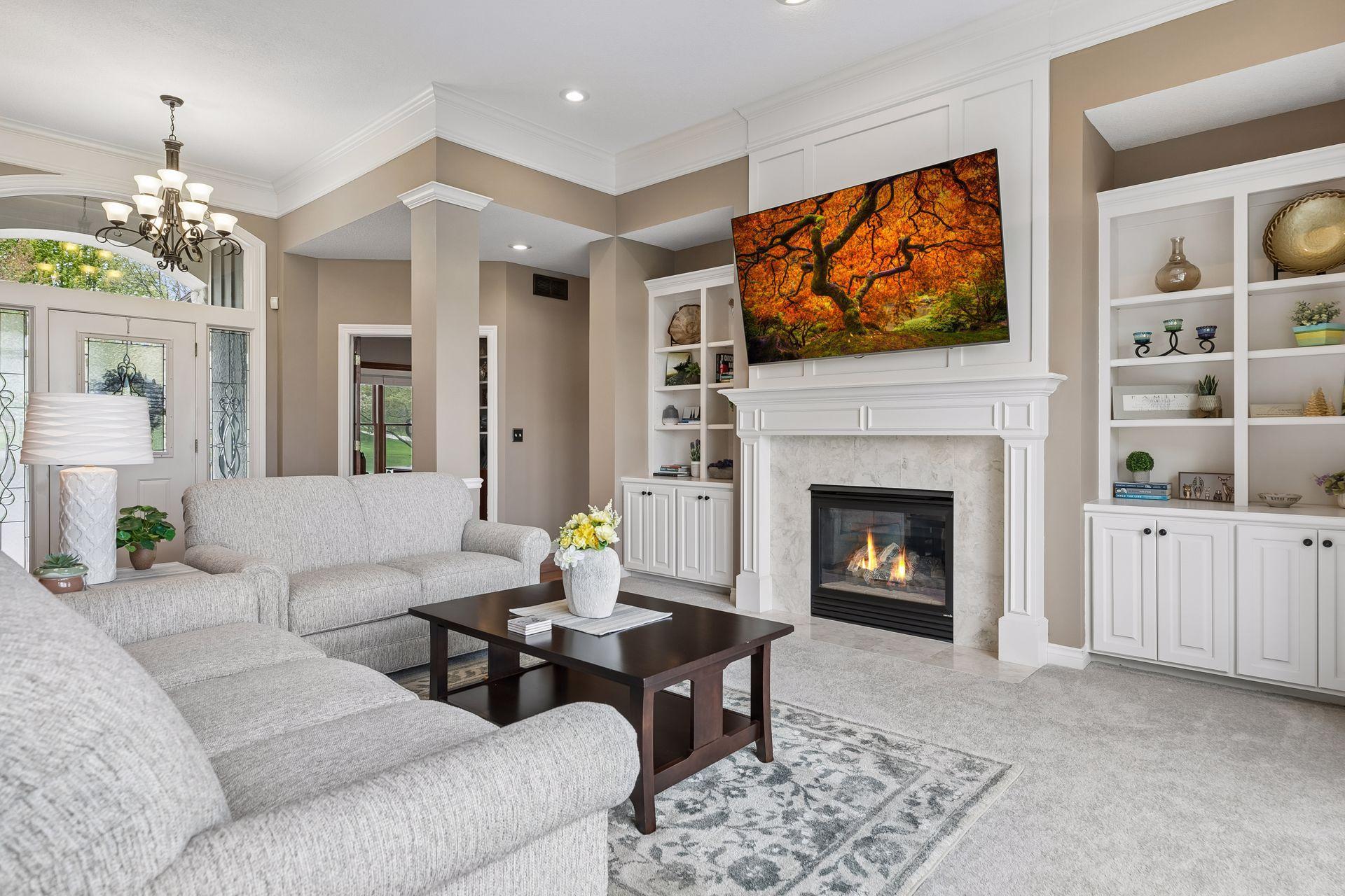 A living room designed for everyday comfort