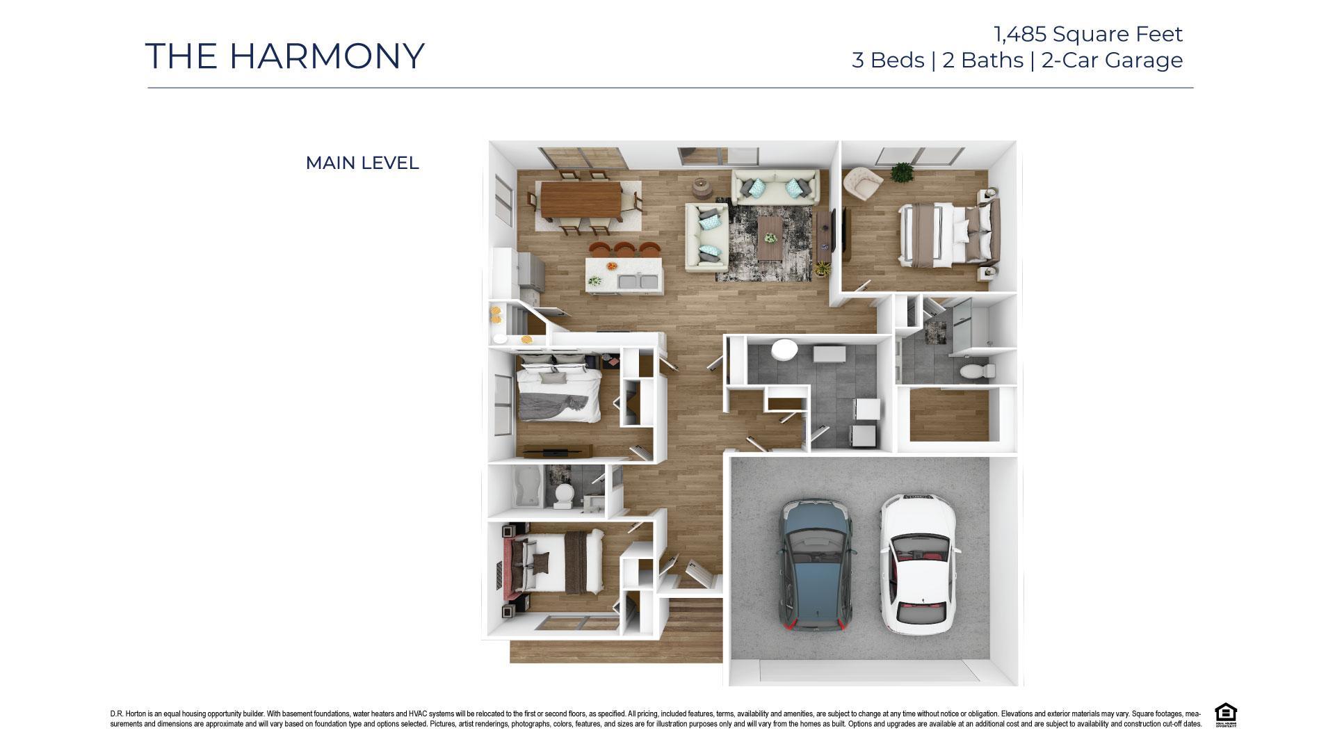 Harmony floor plan.