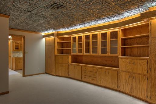 So much storage for collectibles, movies or memorabilia.