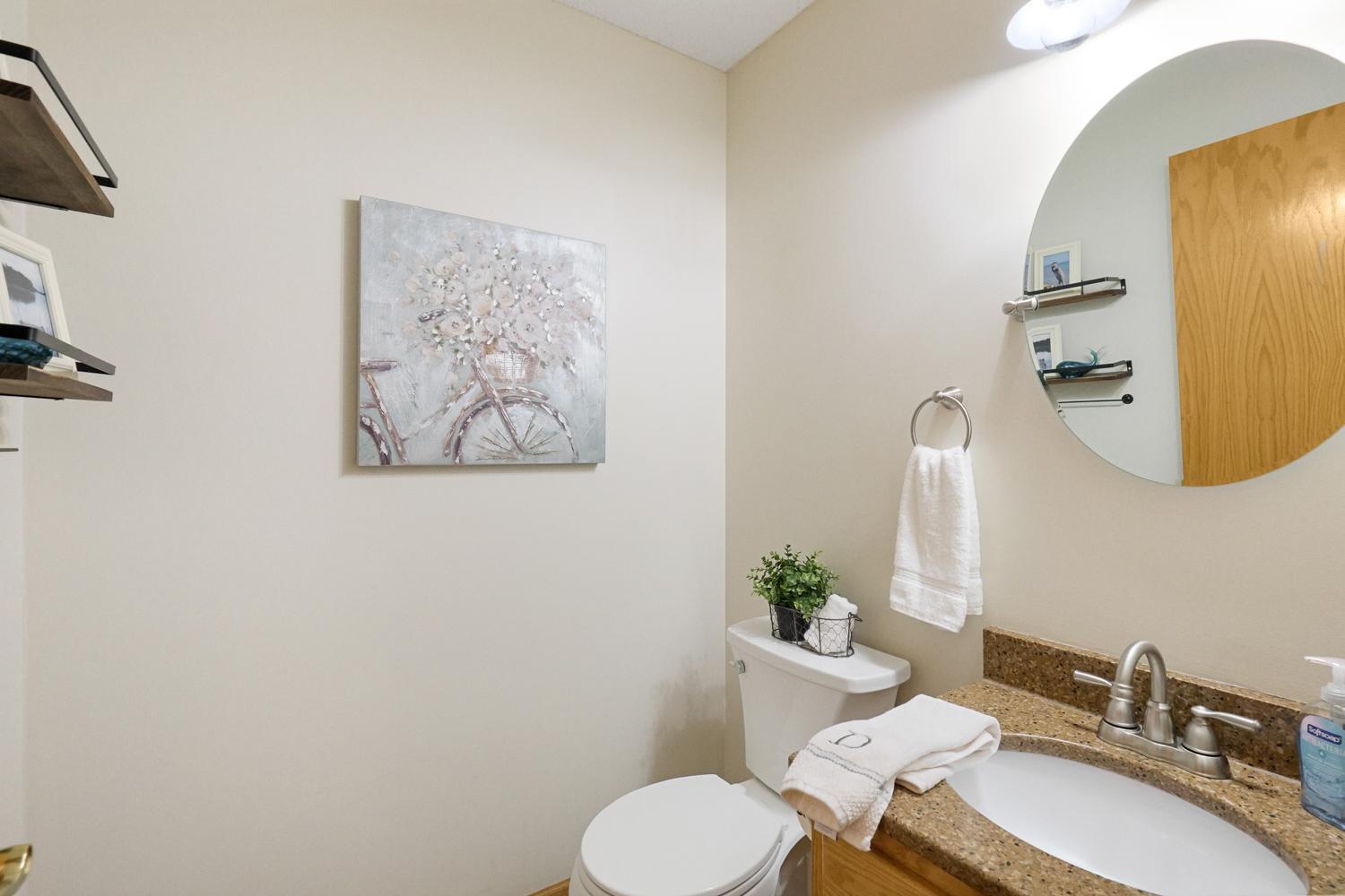 Main floor half bathroom