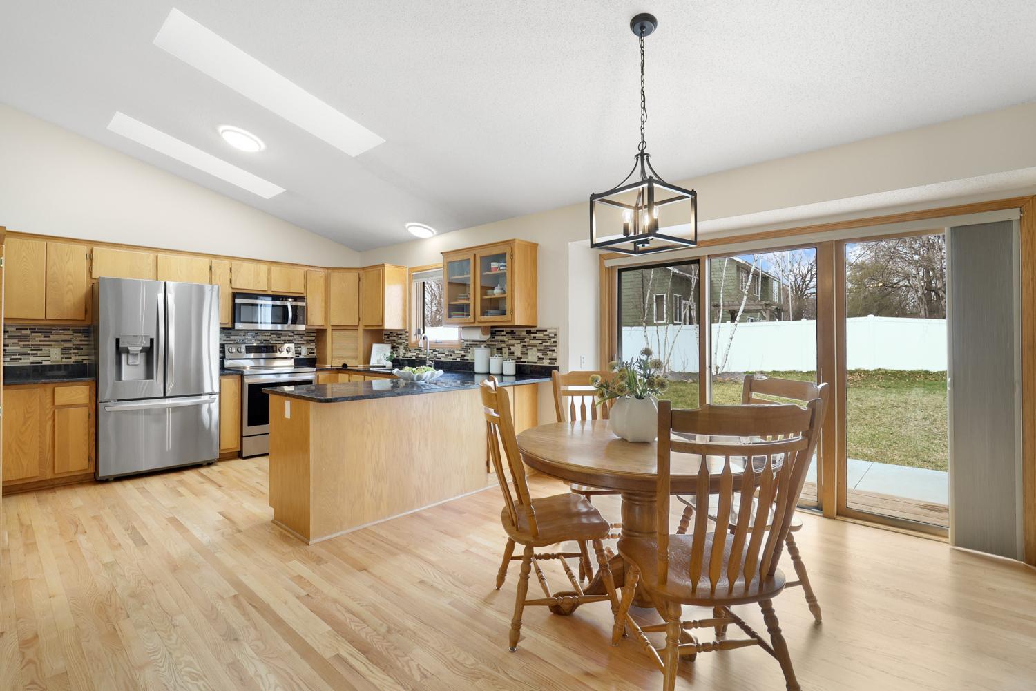 Spacious dining room