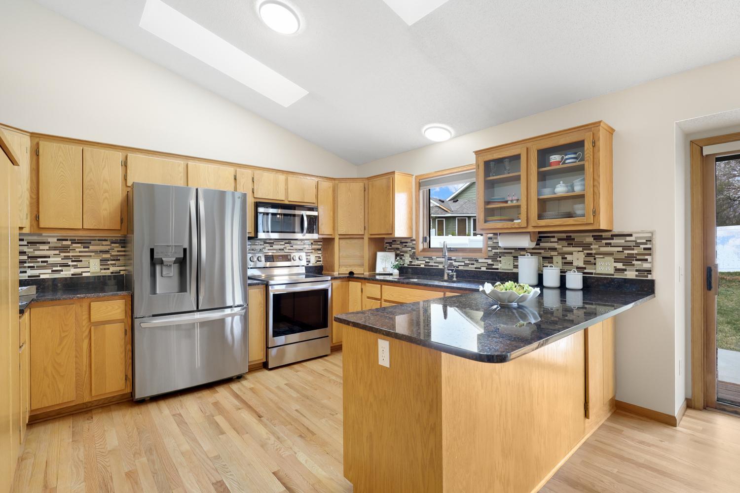 Huge kitchen with natural light