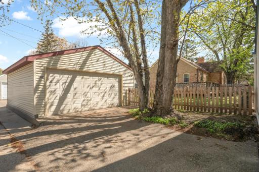 Detached 2-car garage.