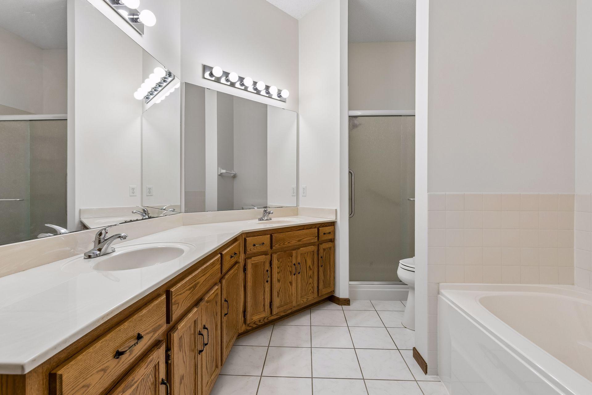 Primary bathroom is huge!