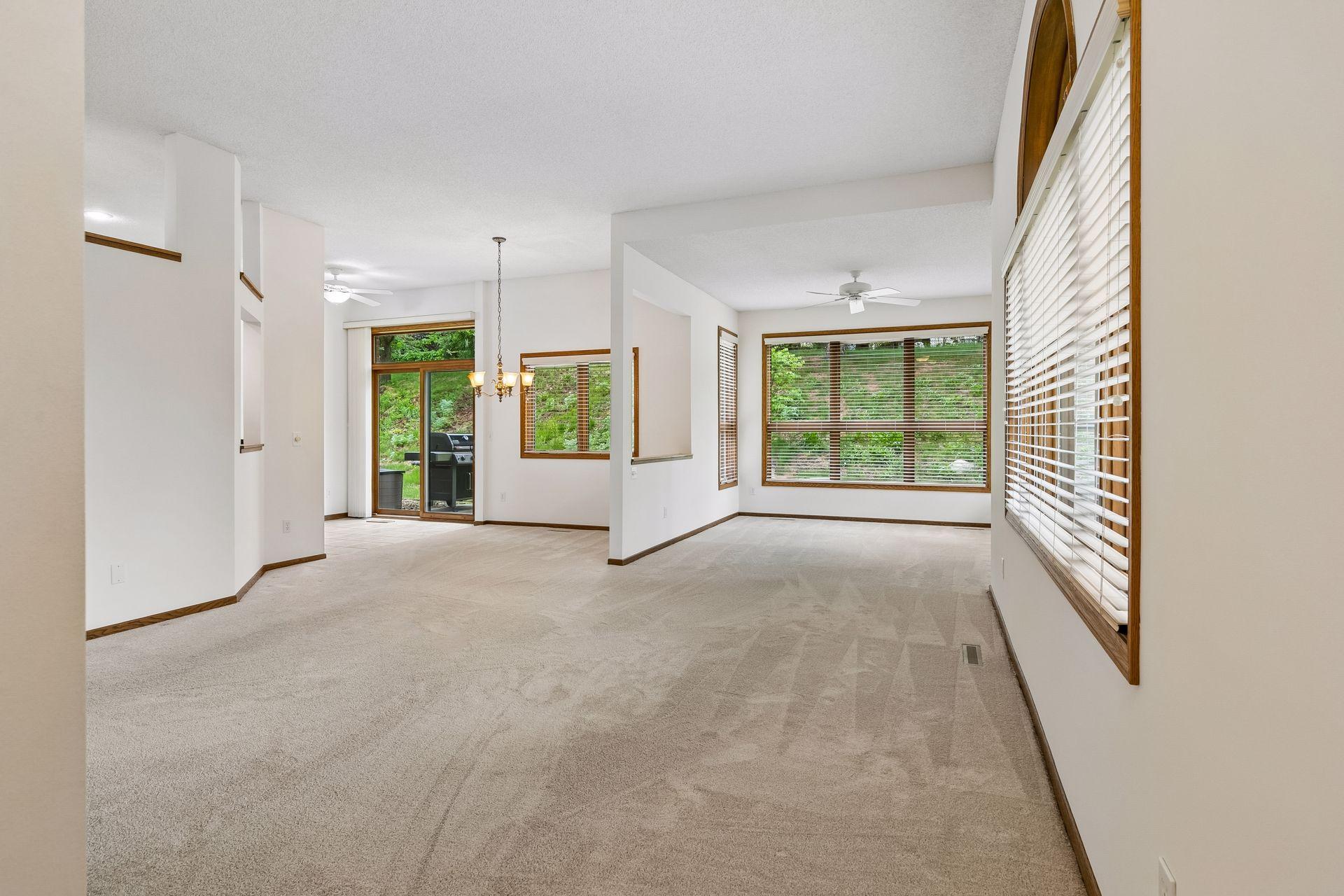 Open and spacious living room