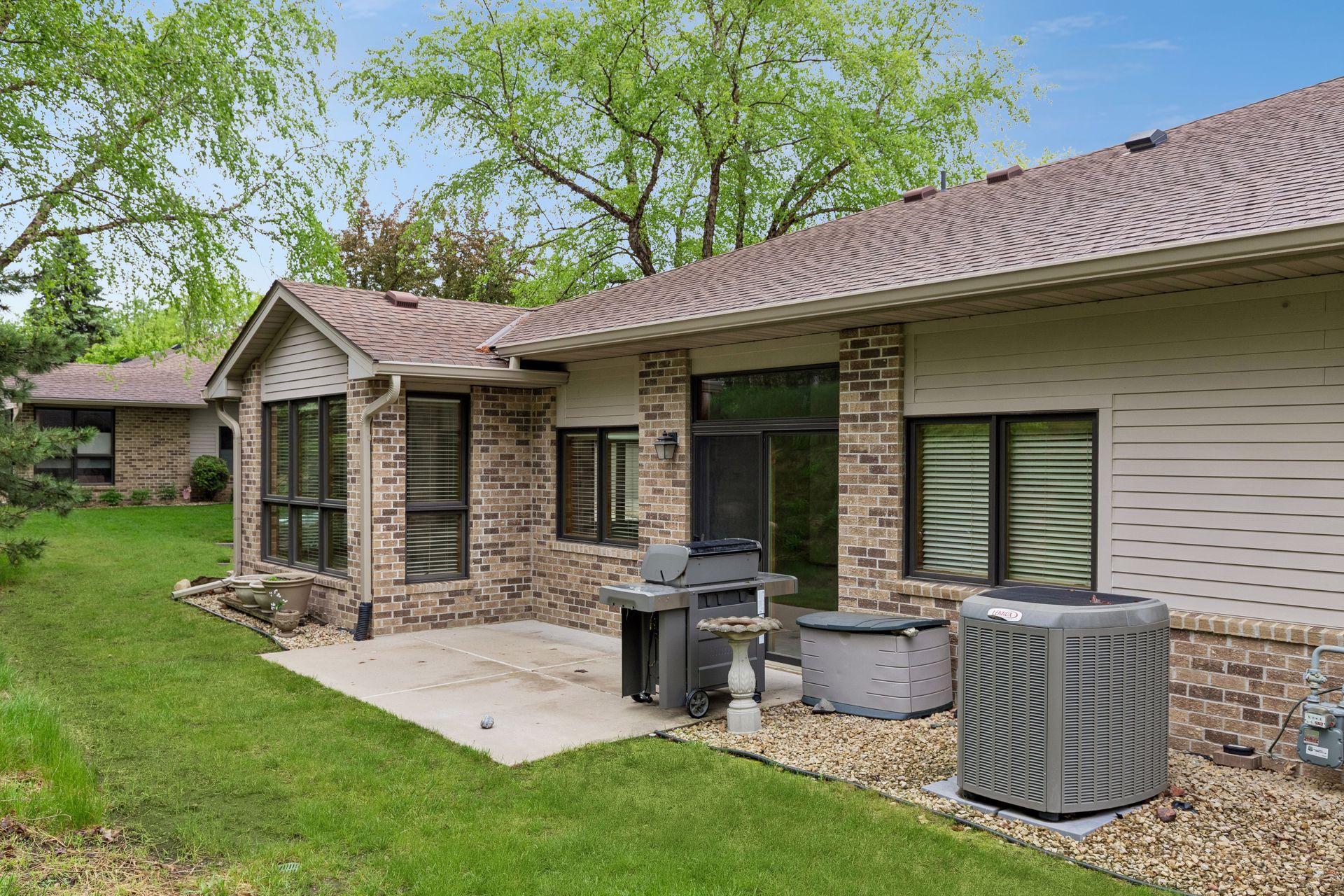 This patio is south and west facing