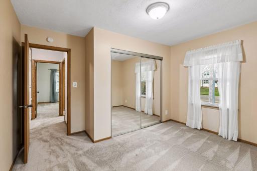 The bedroom also has a great sized closet.