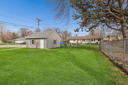 The yard is fabulous- private, fenced, and flat.