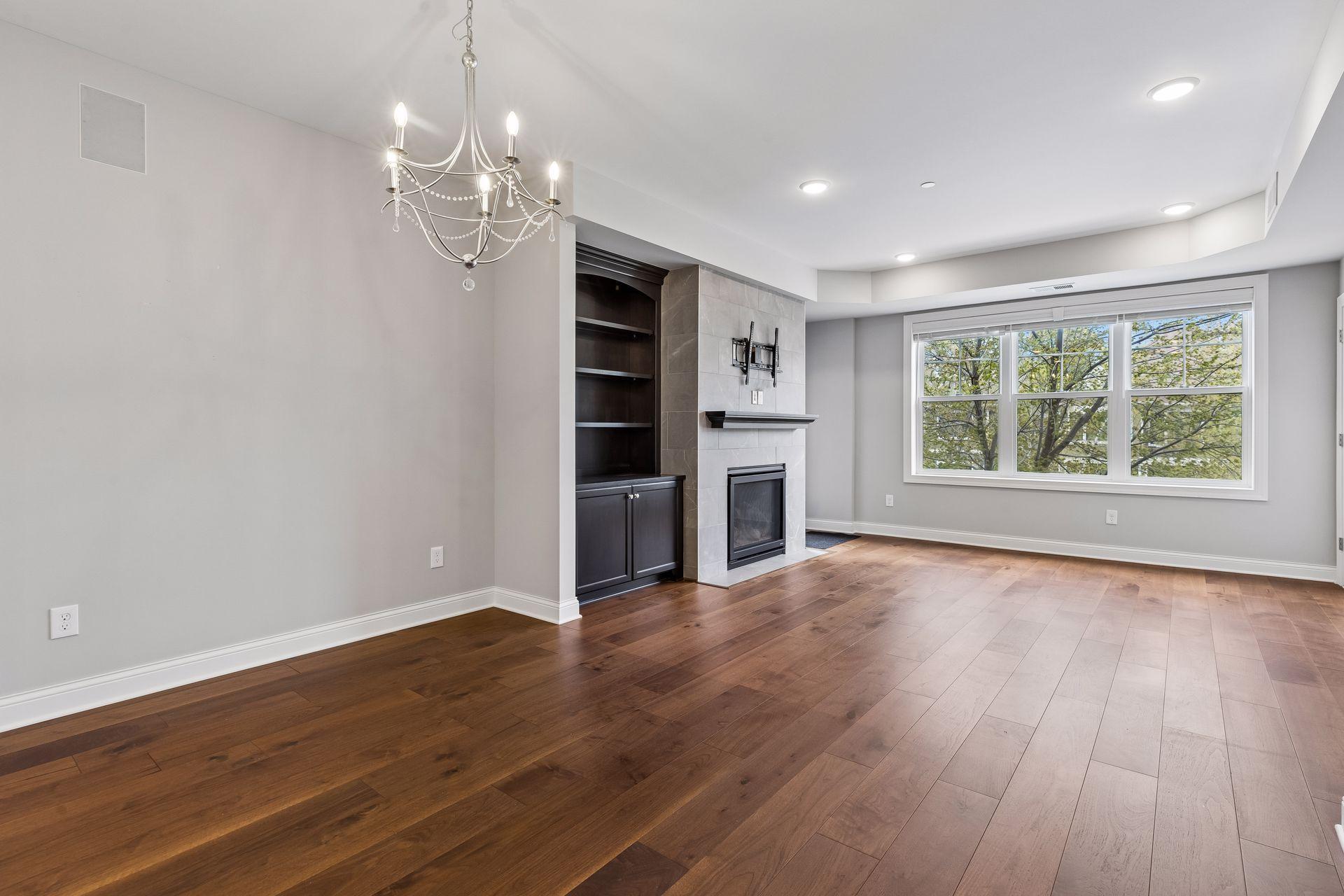 Open concept with dining area off the kitchen which flows into the living room
