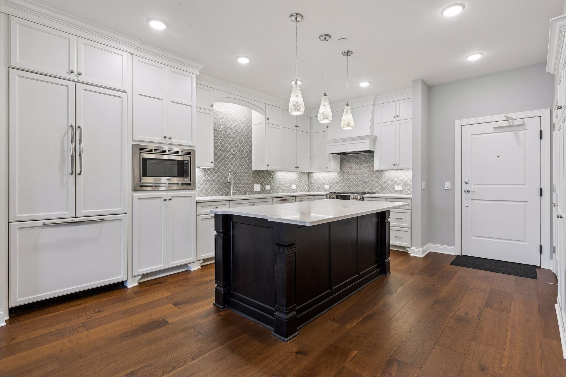 Beautifully designed kitchen with Quartz countertops