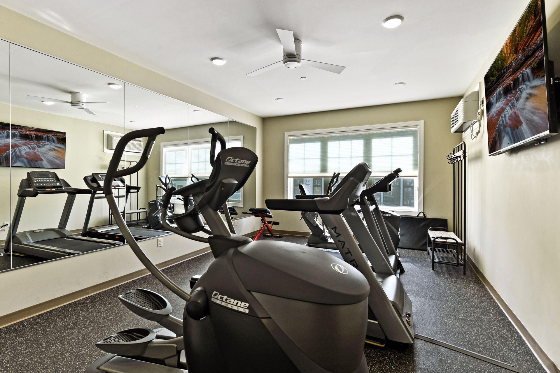 Fitness center is also conveniently located on the 2nd floor