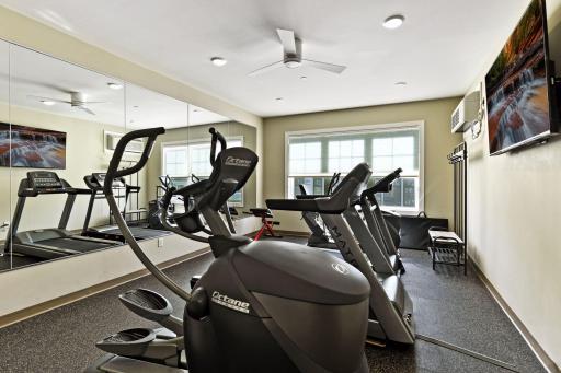 Fitness center is also conveniently located on the 2nd floor