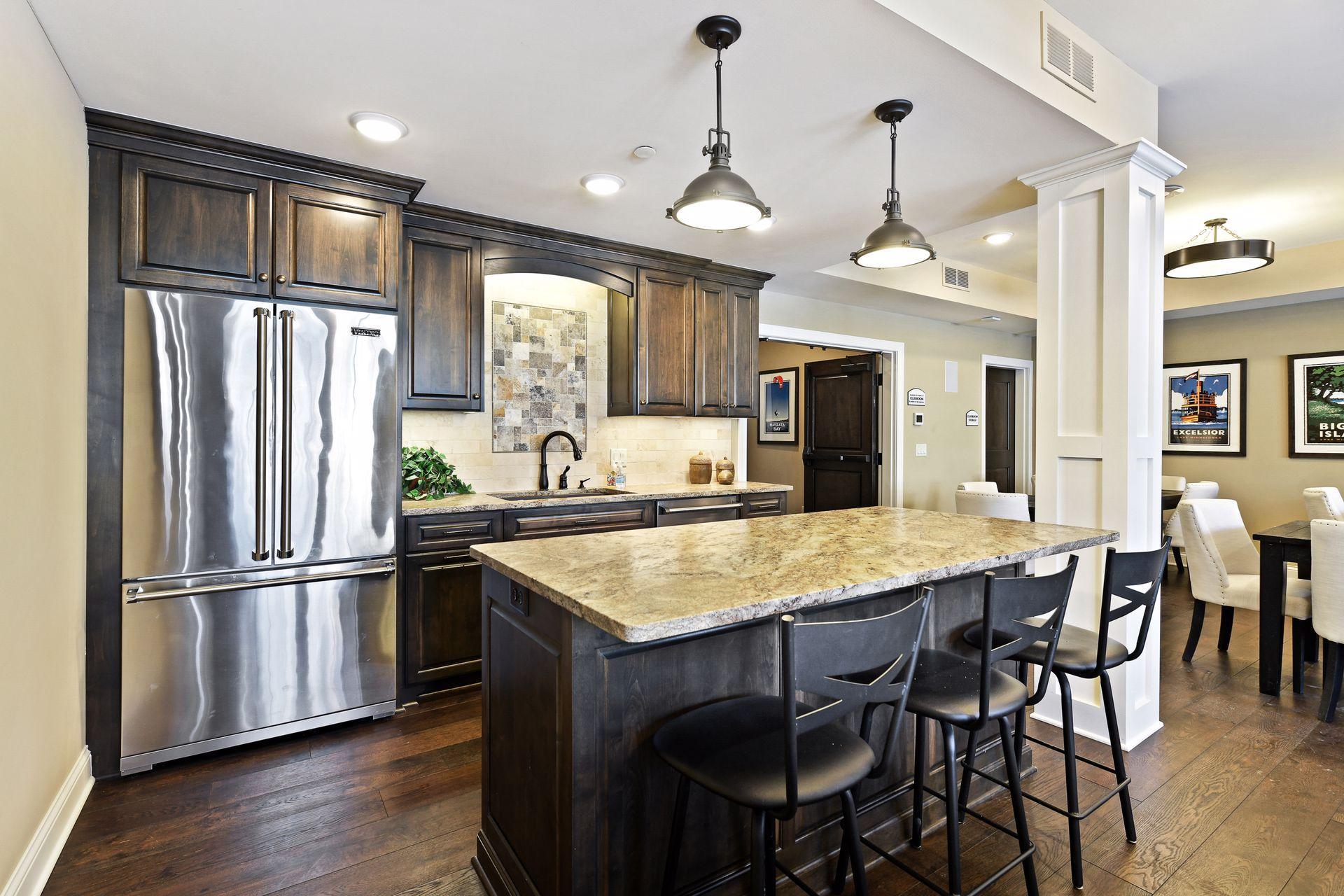 Club room also offers a full kitchen
