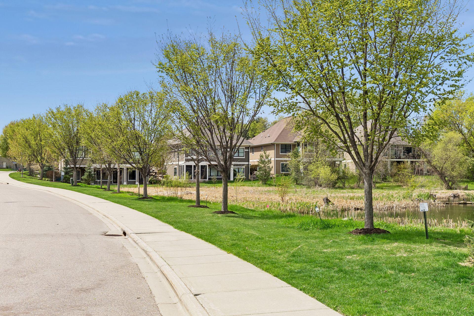 Oakcroft development features sidewalks throughout the community, perfect for walking and enjoying the neighborhood setting.
