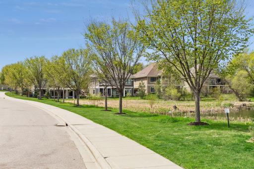 Oakcroft development features sidewalks throughout the community, perfect for walking and enjoying the neighborhood setting.