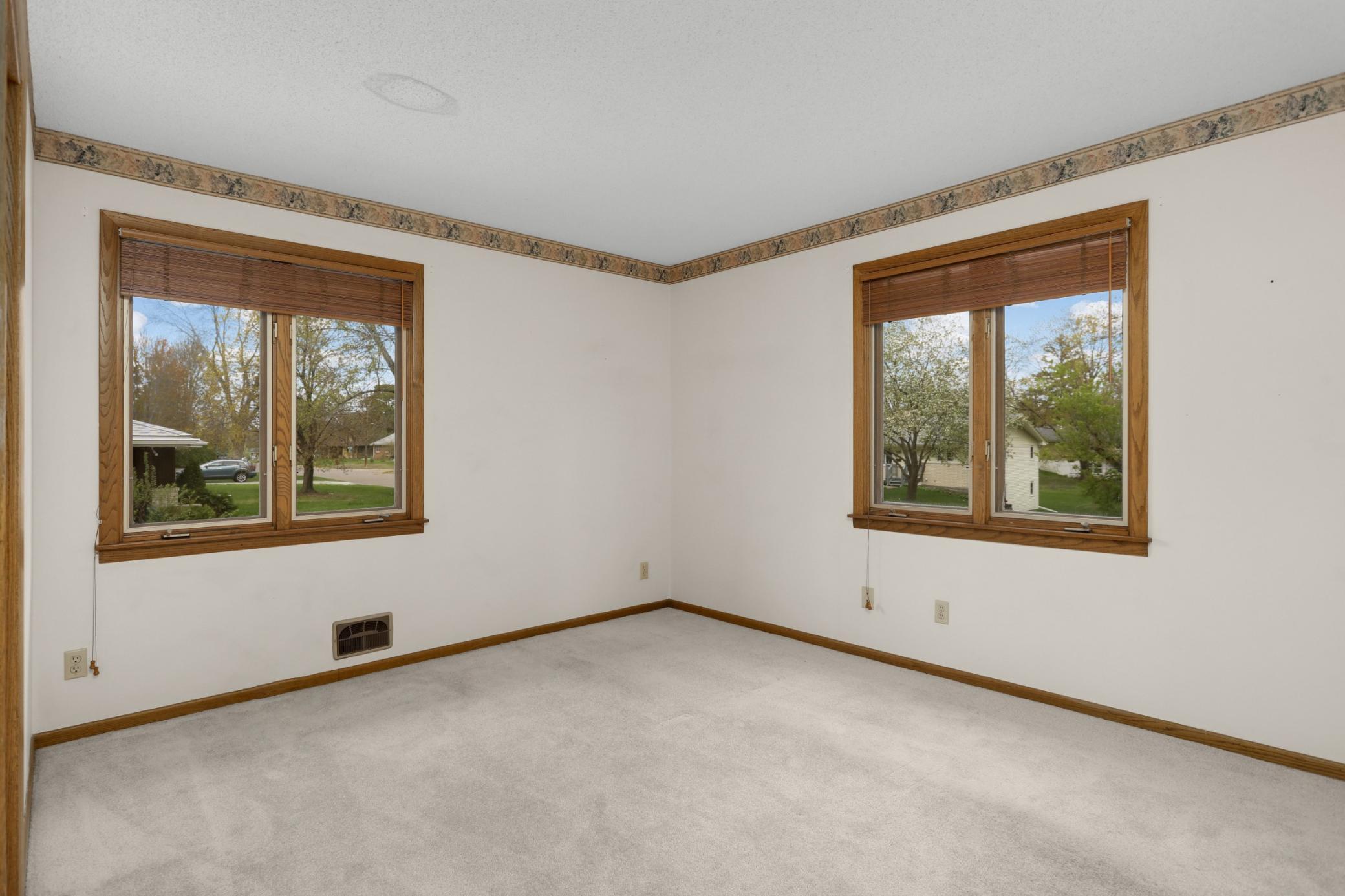 Generous bedroom sizes.