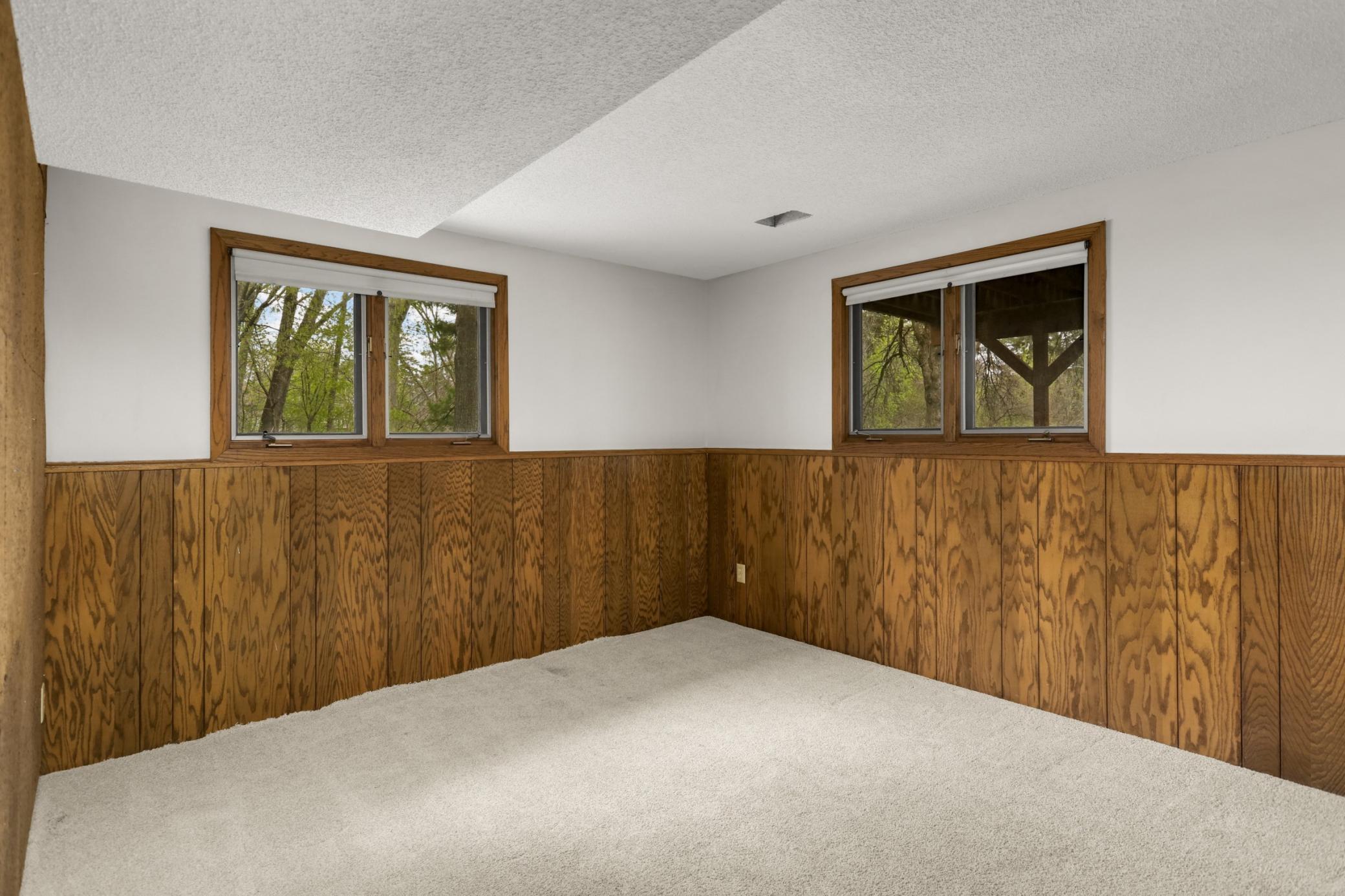 Total of 5 bedrooms. Or room for office.
