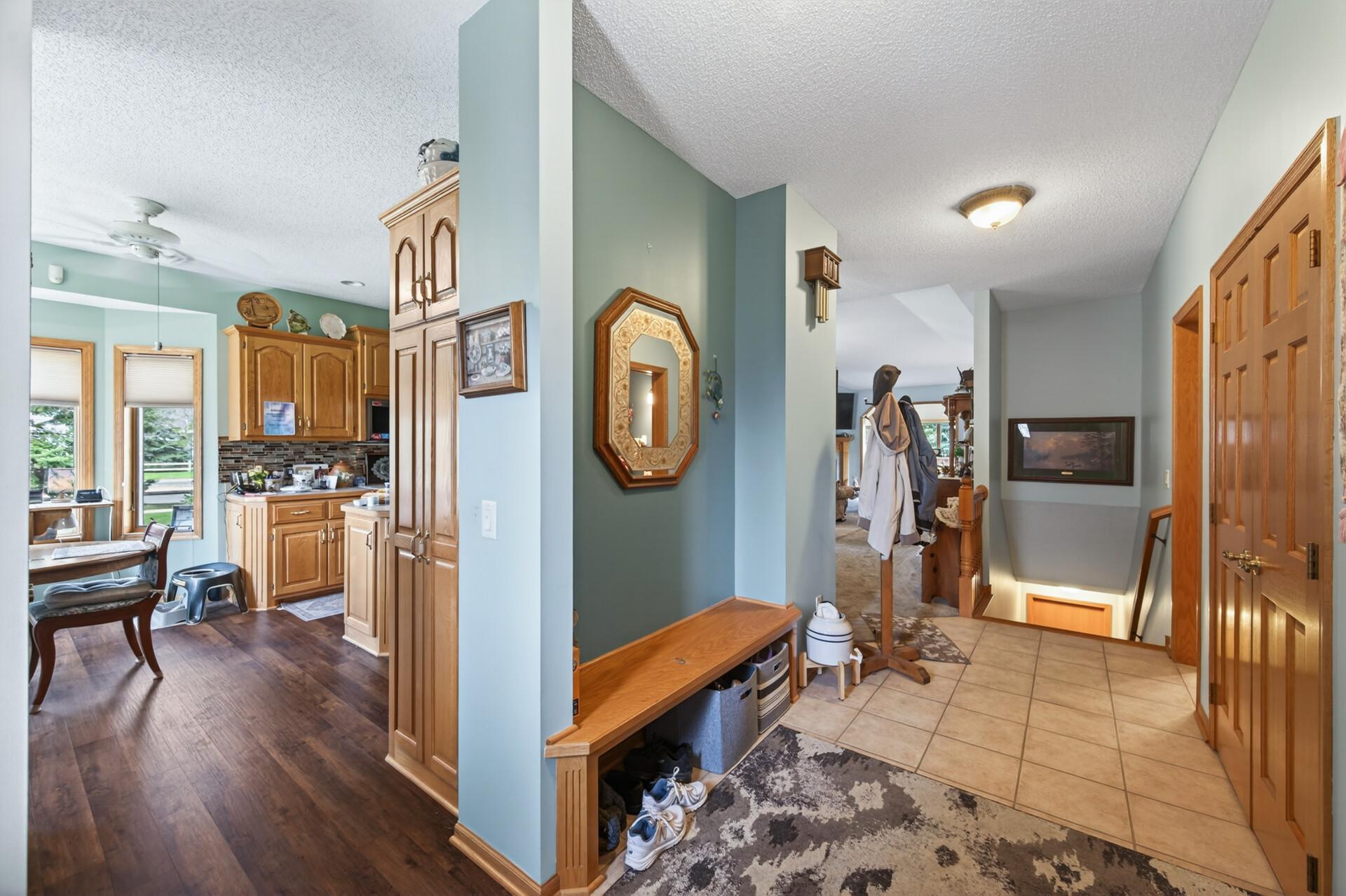Welcome guests with ease into the spacious foyer with a convenient closet ideal for tucking away coats and shoes.