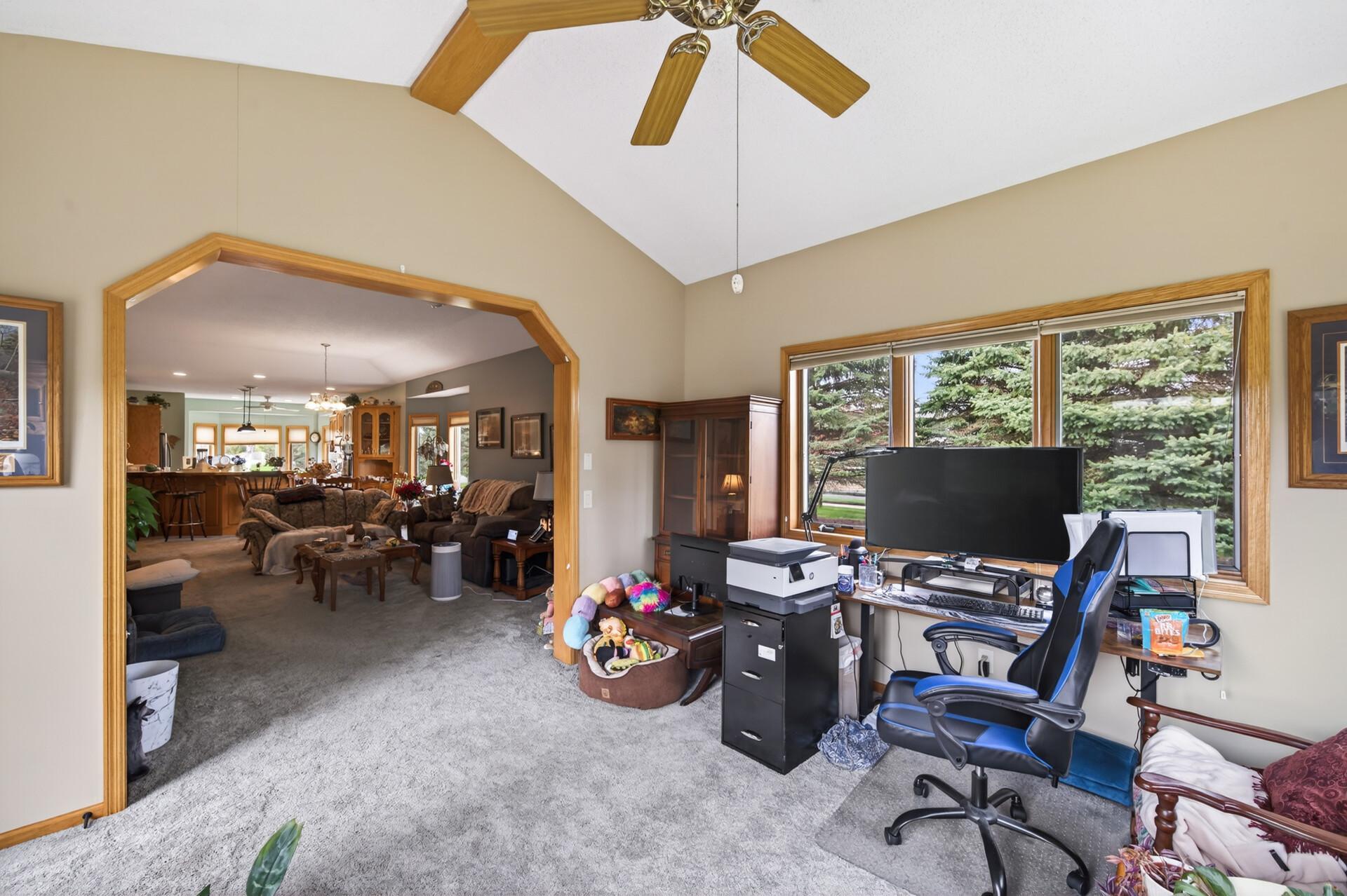 Great sight-lines throughout this home for constant connection with friends and family.