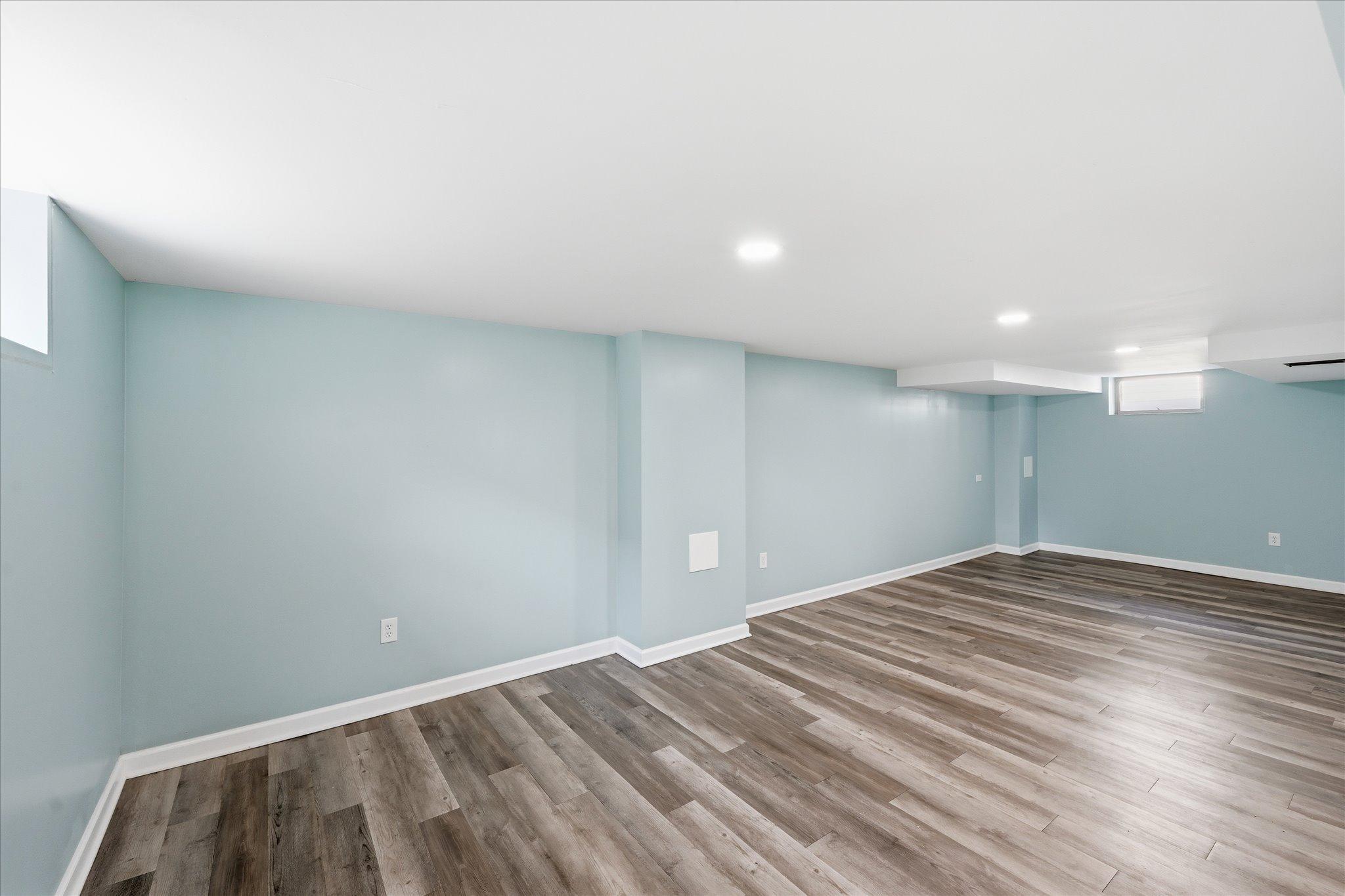 Lower level bright area for any of your needs.