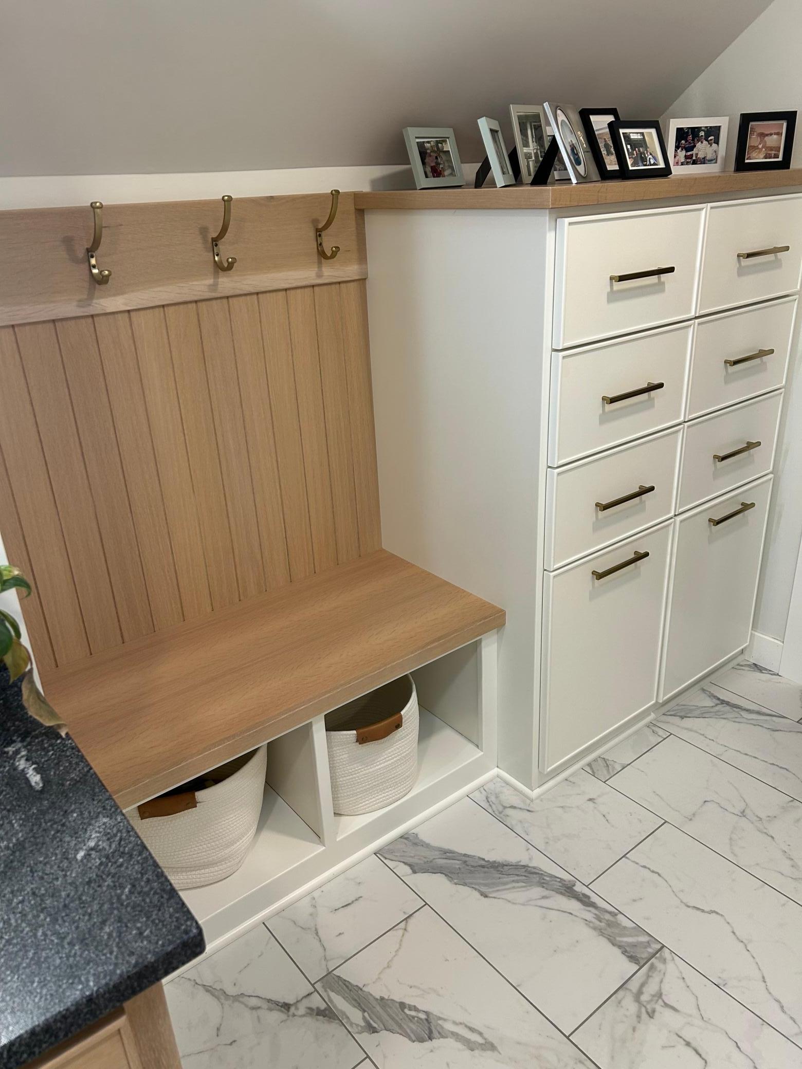 Master bath bench