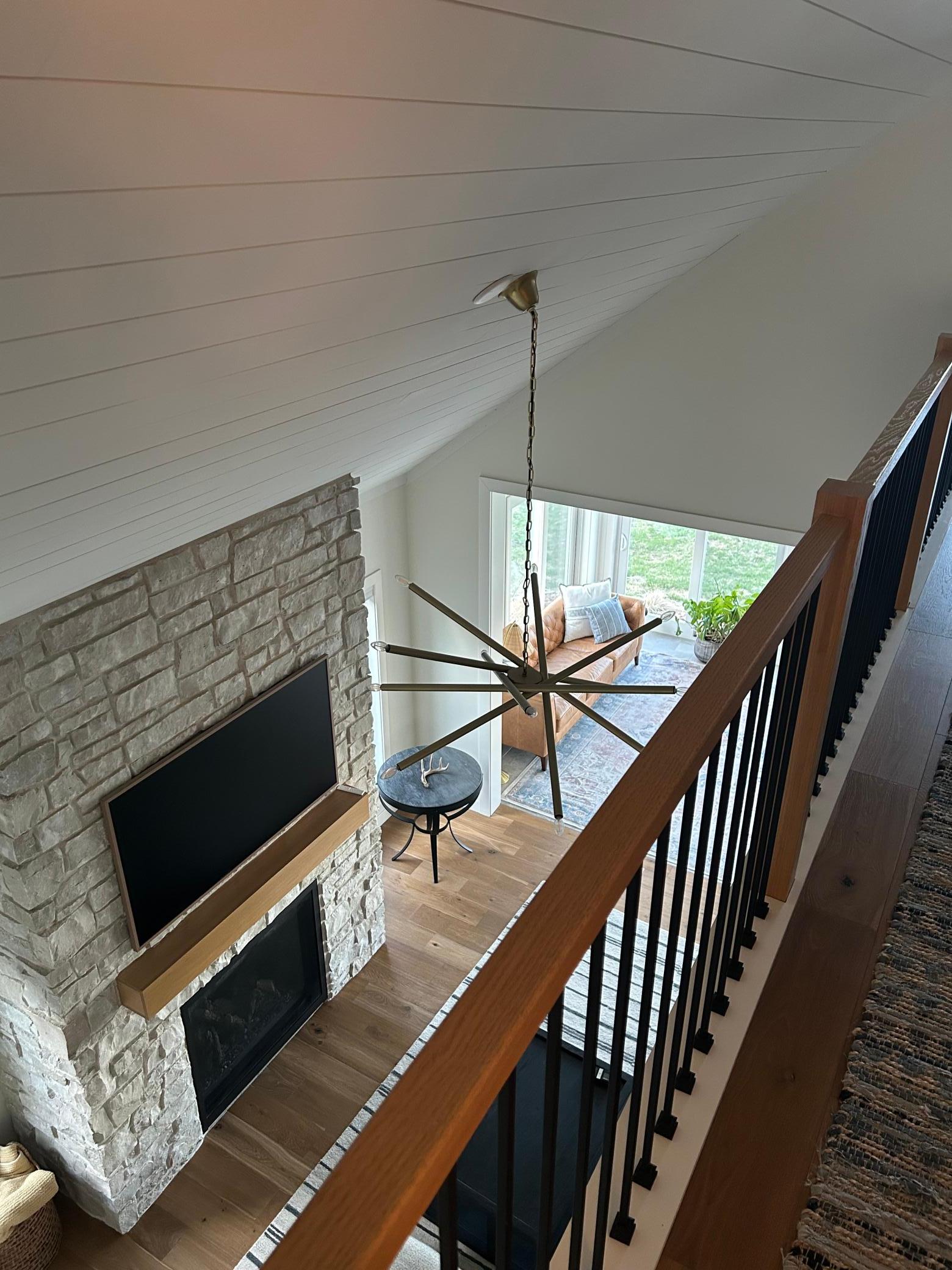Upper hallway looking down