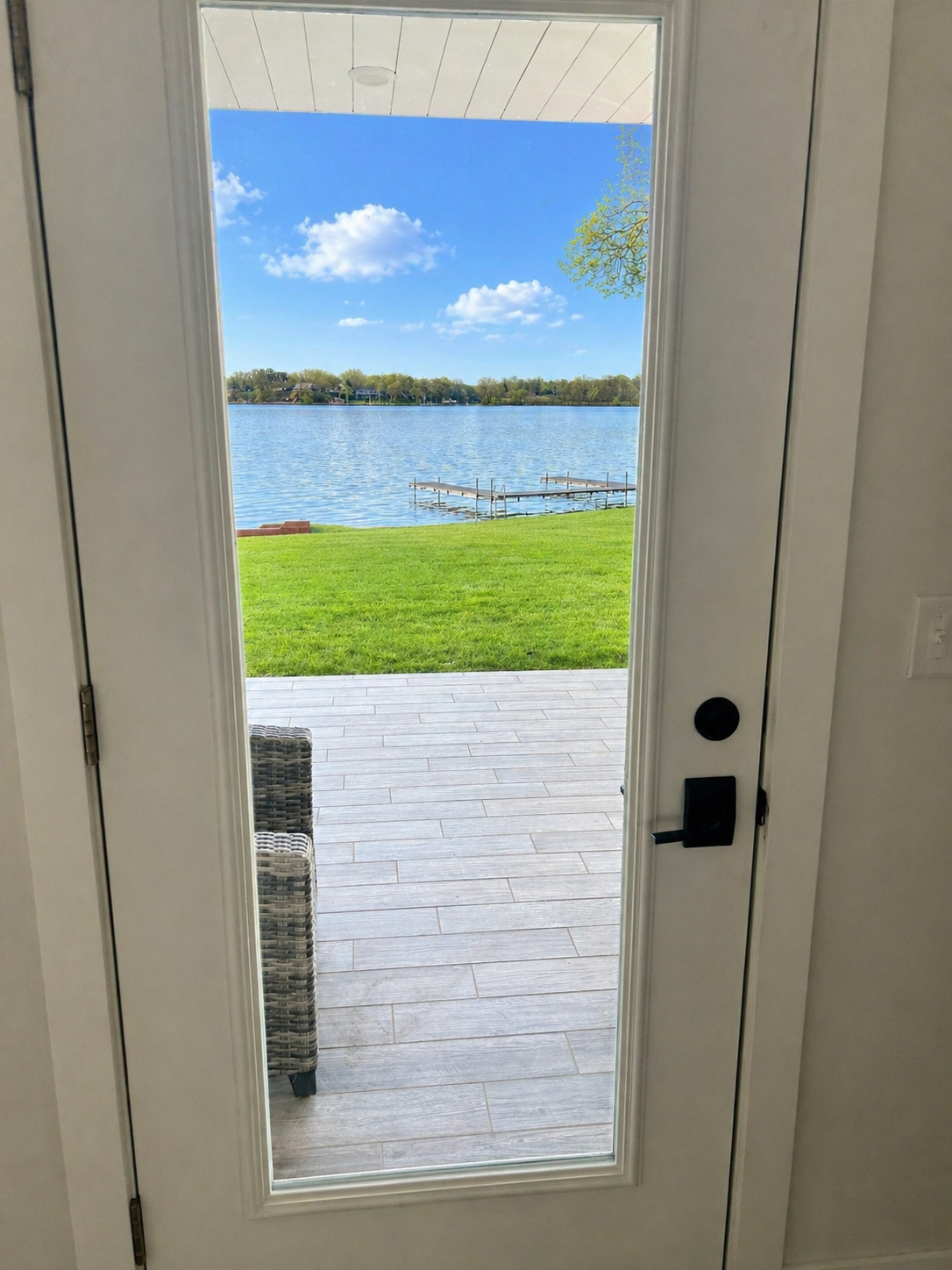 Lake view from kitchen