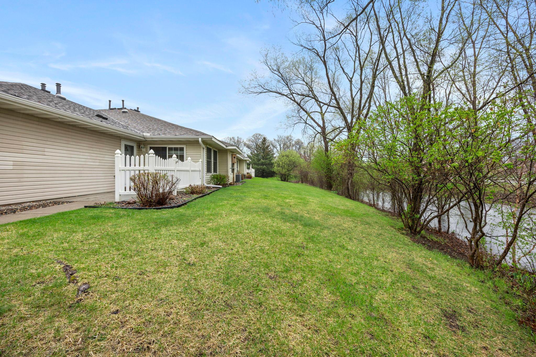 Here is the yard area that you see from the patio and sunroom. This is south-facing for natural light.