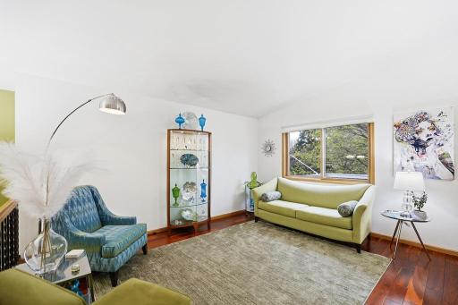 The living room strikes the perfect balance between beautiful and livable.