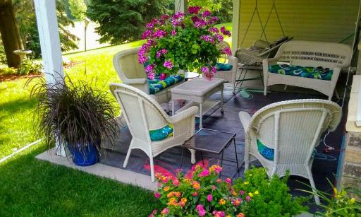This is the kind of patio you'll use every single day â backing to open green space with mature trees and a peaceful park backdrop.
