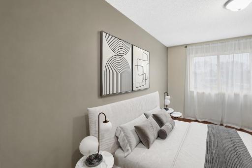 Imagine this as a welcoming guest room â generous enough for an extended stay and comfortable enough to make anyone feel right at home. This room has been virtually staged.