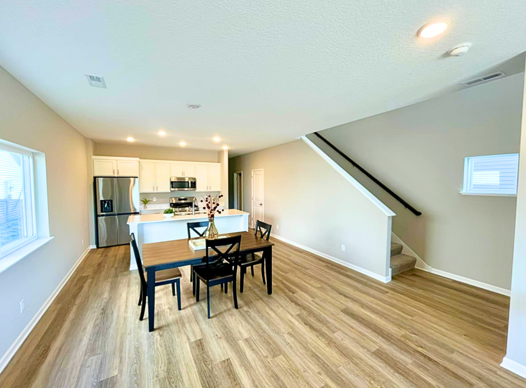 Terrace Dining Room & Kitchen Virtual Staged