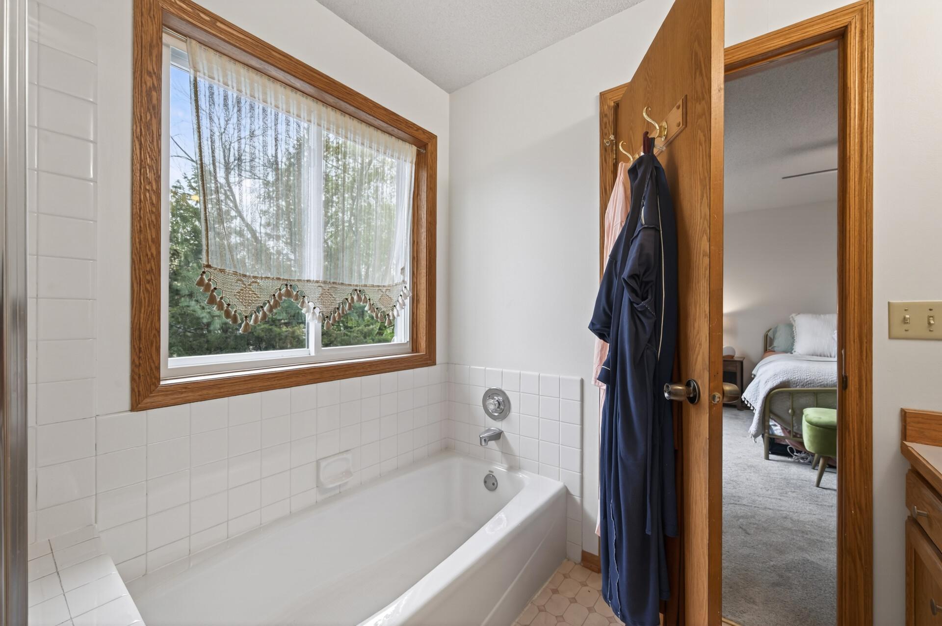 Relax in your soaking tub after a long day/
