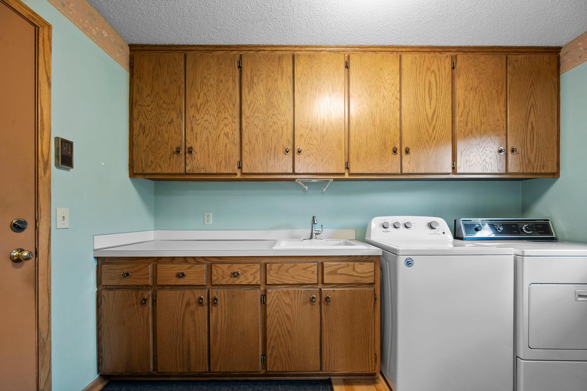 Main floor mud/laundry room