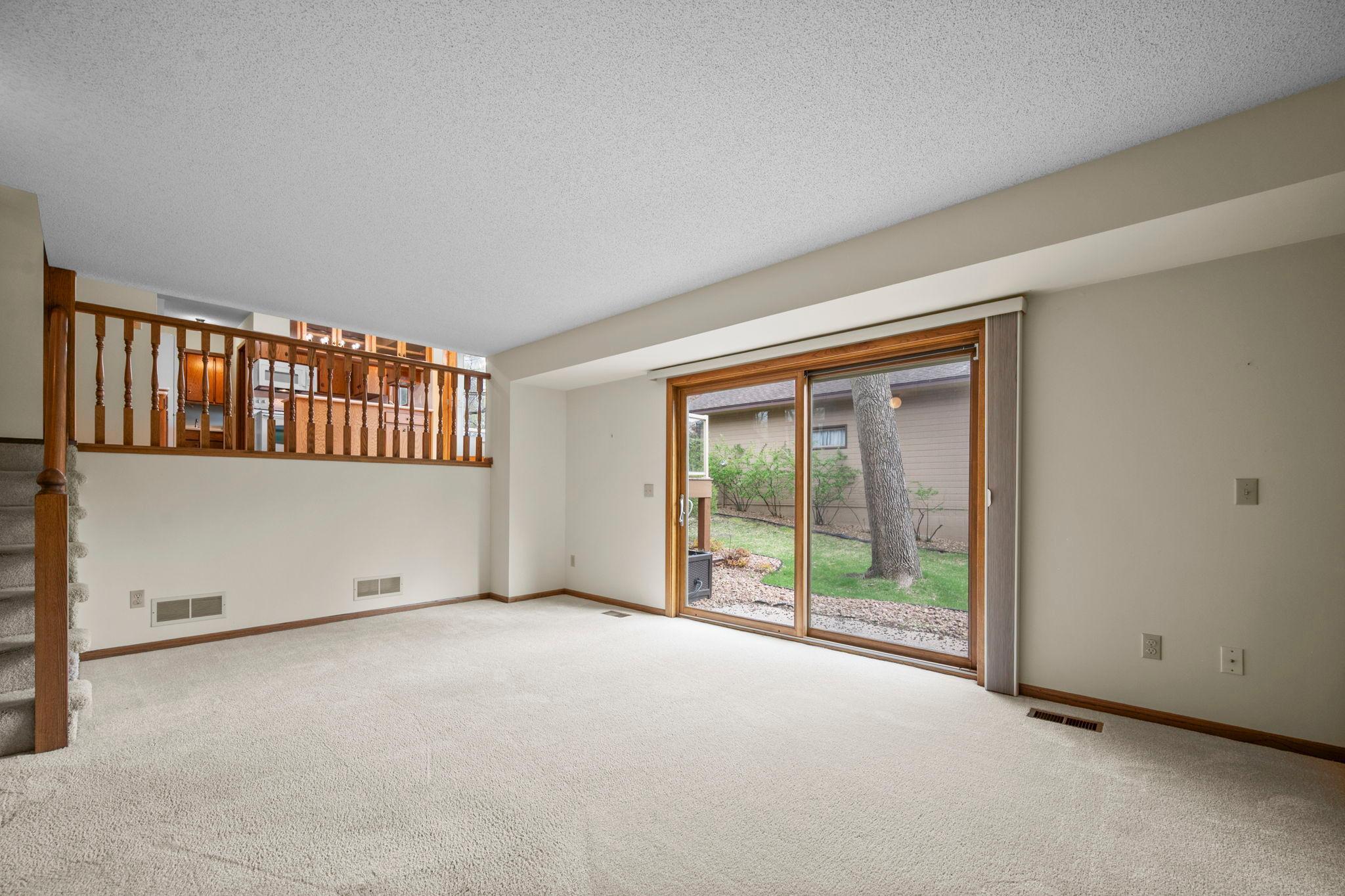 The family room also has a walkout access to the well maintained back yard.