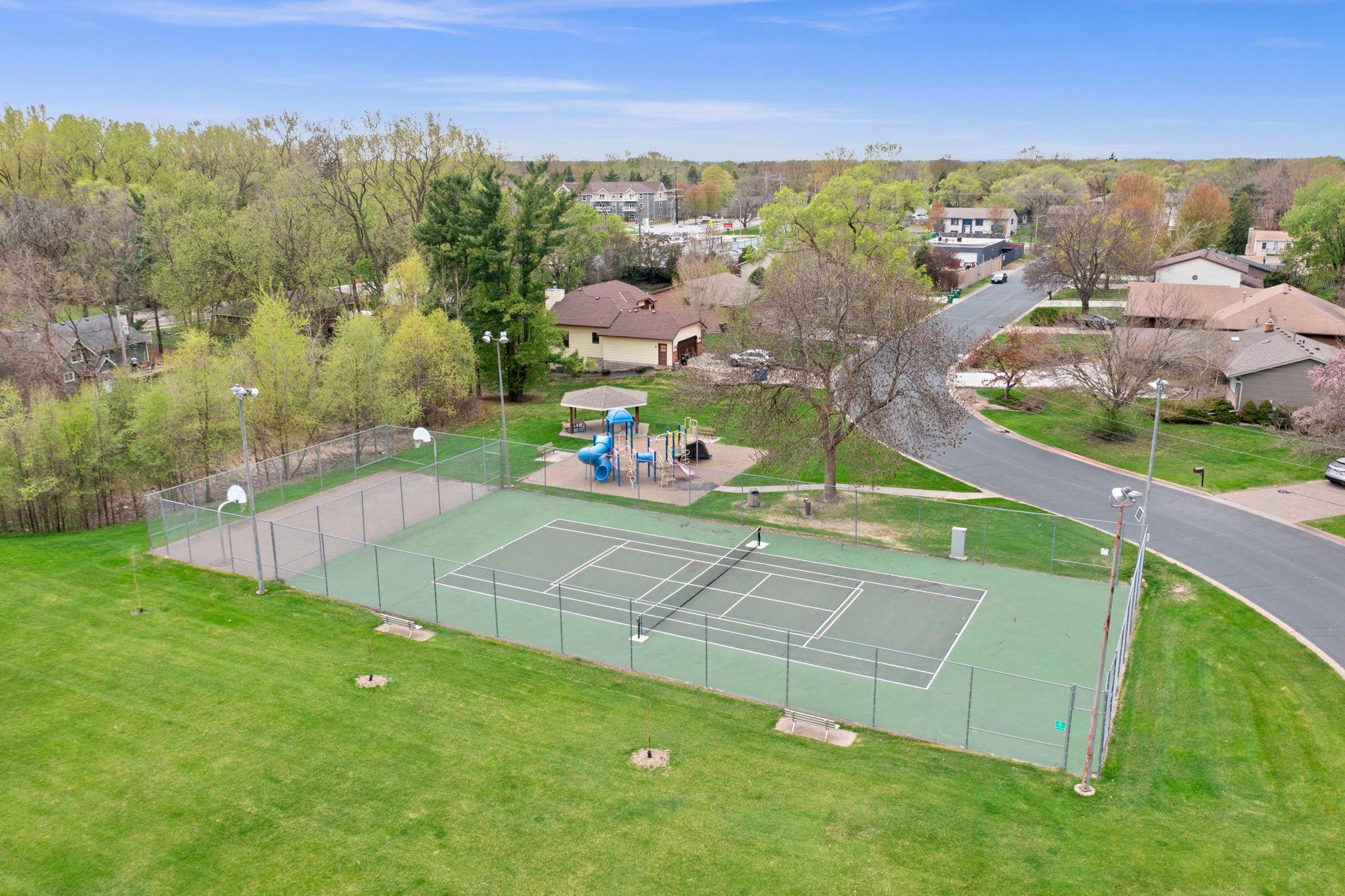 Just feet away is Creekridge Park