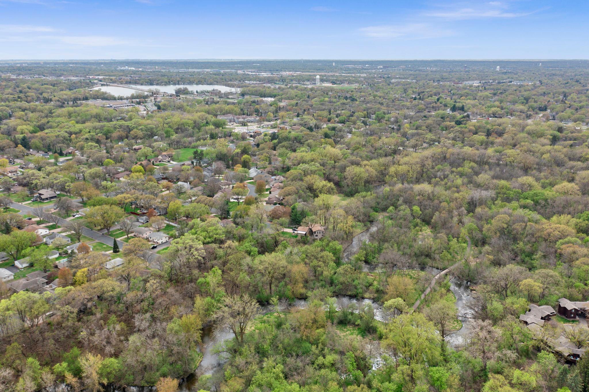 Pictured here is Rice Creek located just North of the home