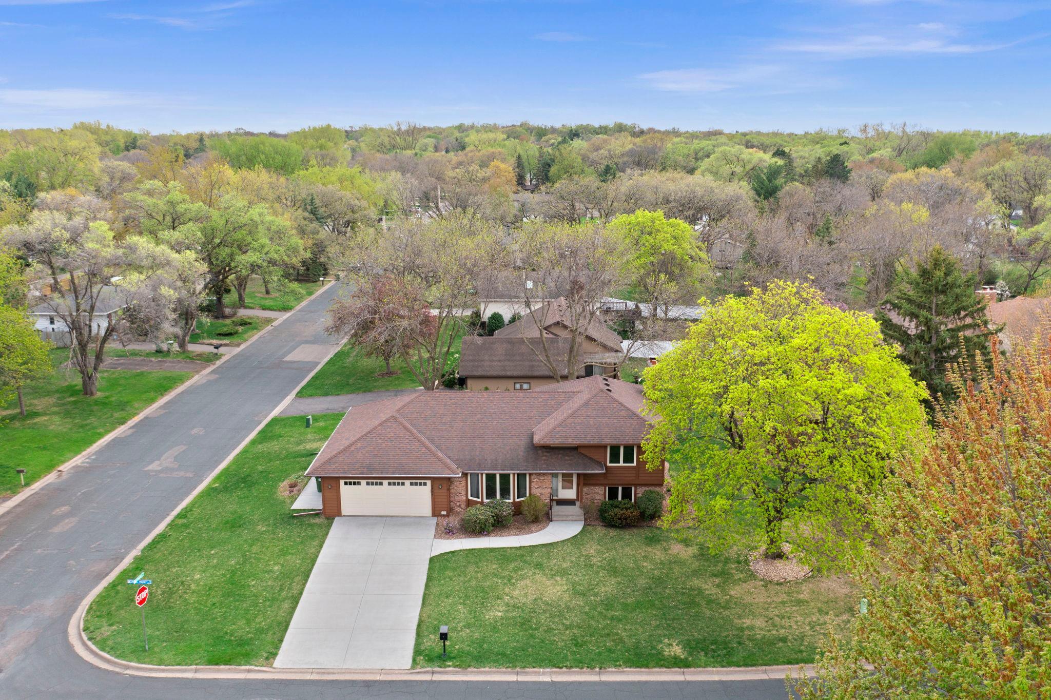 Conveniently located on a corner lot