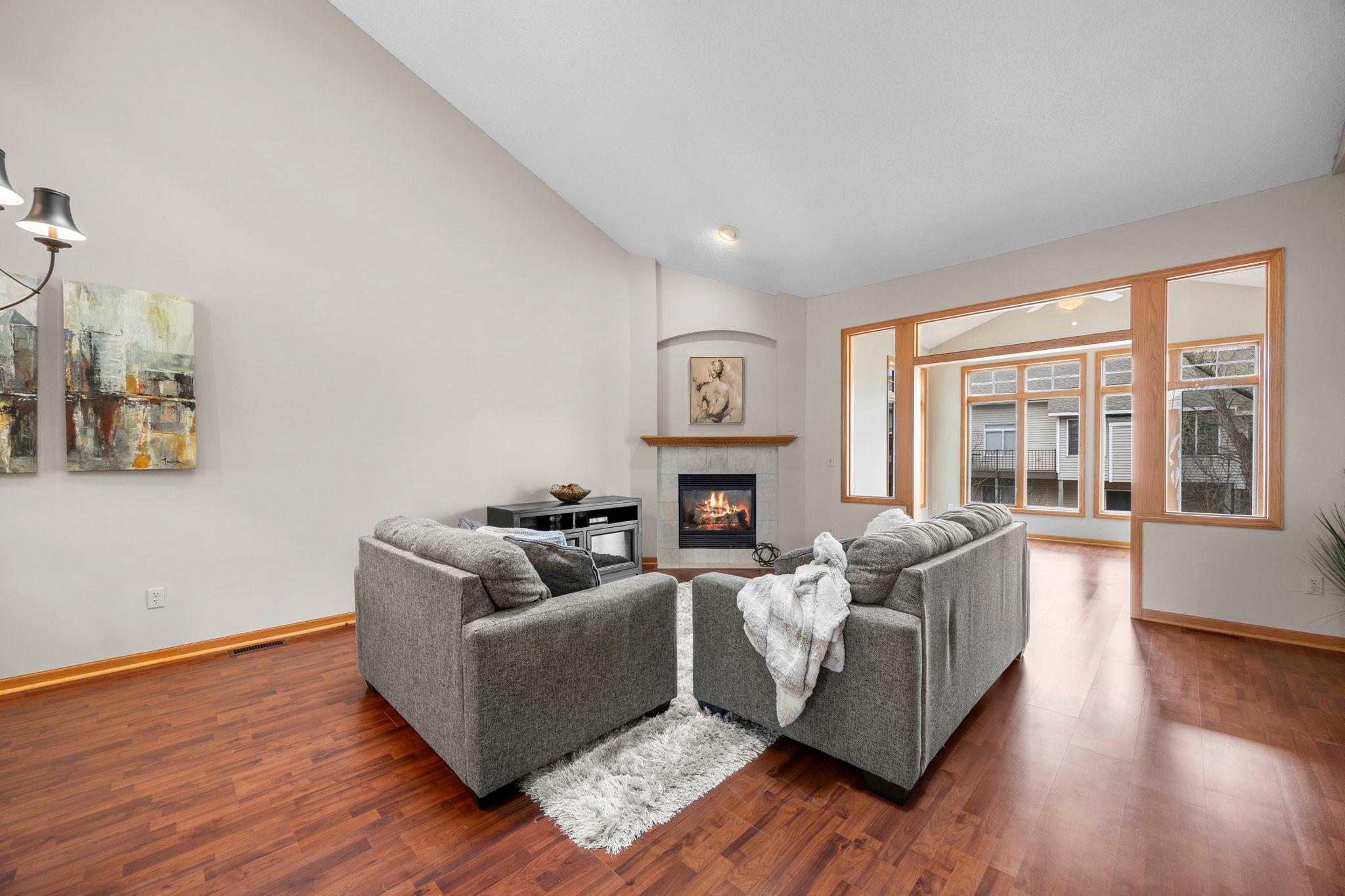 Sit back relax by the cozy fireplace!