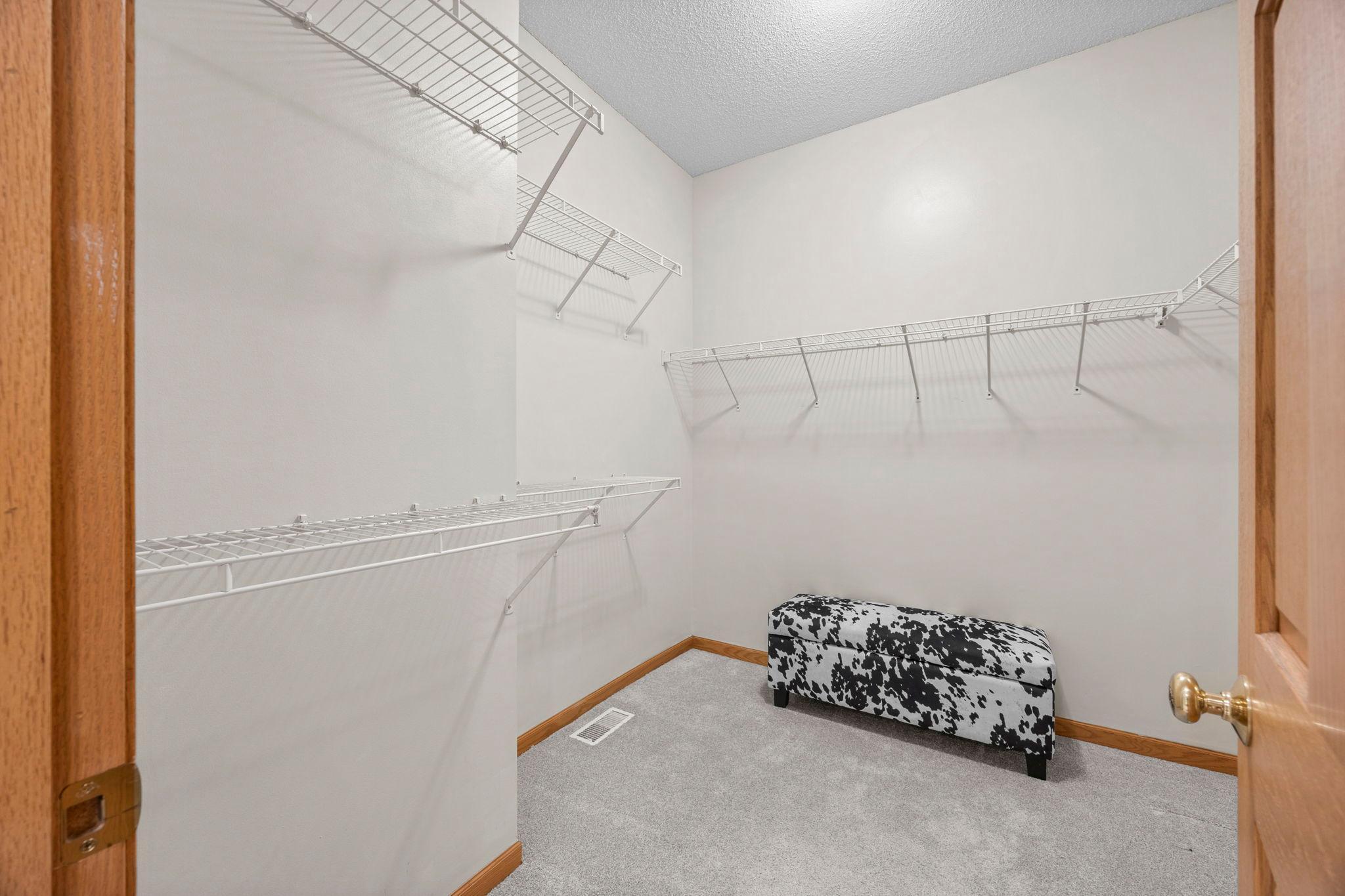 Wow! Fabulous walk-in closet space.