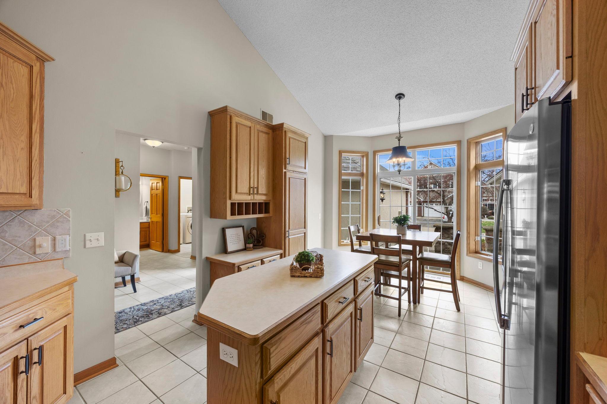 Large windows make all the spaces light and bright!