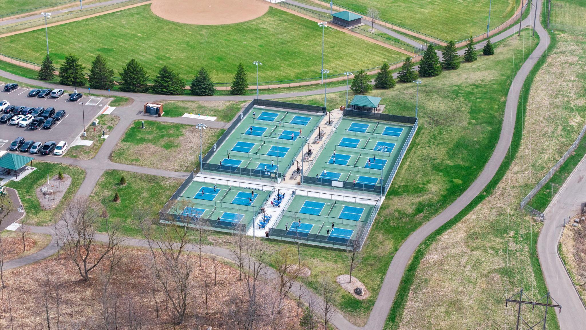 Pickleball anyone? Short drive to McColl Pond park for fun and games!